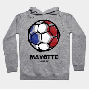 Mayotte Football Country Flag Hoodie